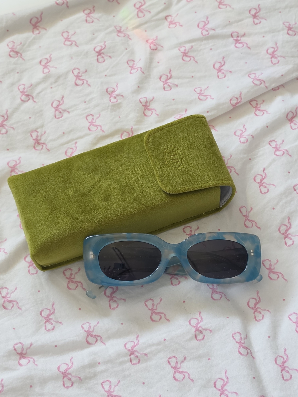 Crap Eyewear 'The Supa Phreek' in Blue Clouds Sunglasses with Olive Case